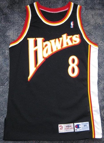 Atlanta Hawks 1992 1995 Alternate Jersey uniform atlanta hawks 