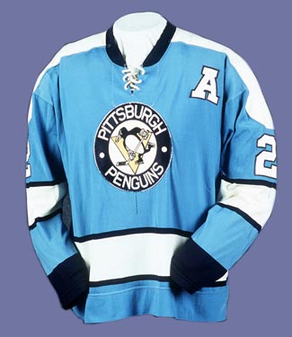Pittsburgh Penguins Baby Blue Jersey 1968 1971