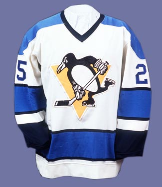 Pittsburgh Penguins White Jersey 1975 1977